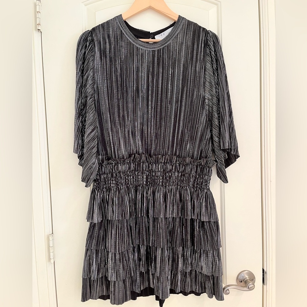 IRO metallic midi dress 8/40